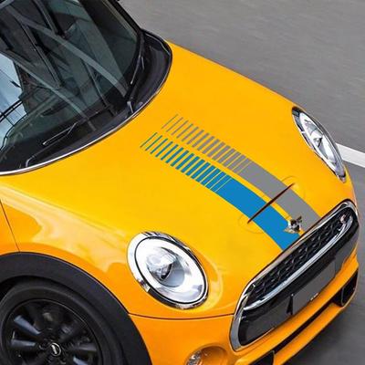 2 stuks Auto Motorkap Streep Sticker Decor Decal Vinyl Folie Voor MINI Cooper S One JCW F56 F55 F60 R56 R60 R61 Auto Accessoires