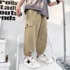 Mumuwu Boys' Khaki Summer Mosquito-Repellent Casual Pants