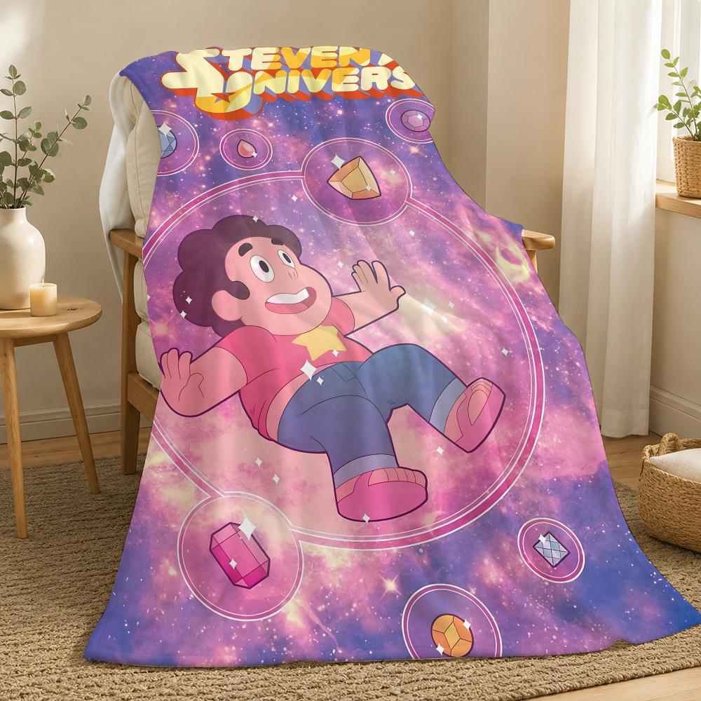 Steven Universe Cartoon Throw 240g flannel blanket, suitable for sofas, beds, offices,  exquisite gift blankets 75X95CM