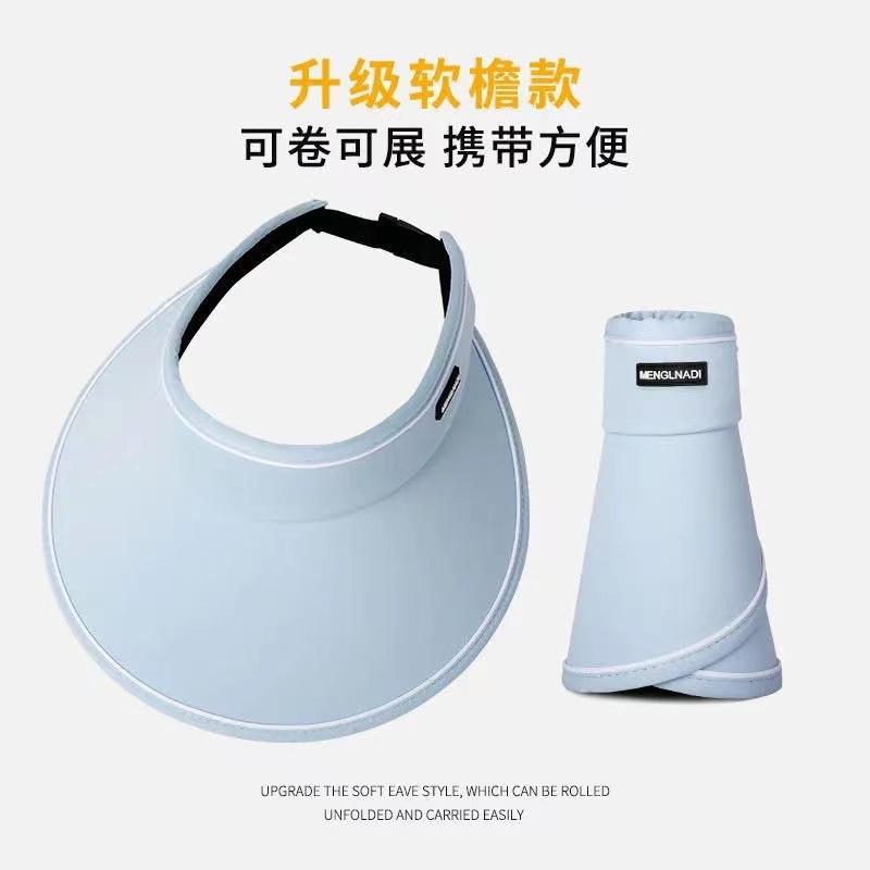 New Hat Women's Summer Sunshade Sunscreen Ultraviolet Hat Big Edge Face Cover Spring and Autumn Fashion Cycling Empty Top Sun Hat