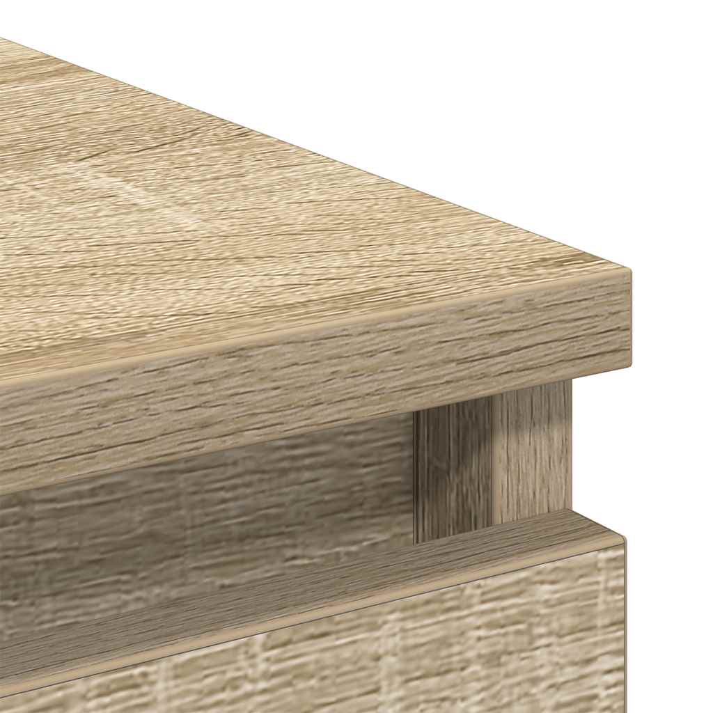 Sideboard in Sonoma Oak Finish 100 x 35 x 99 cm Engineered Wood