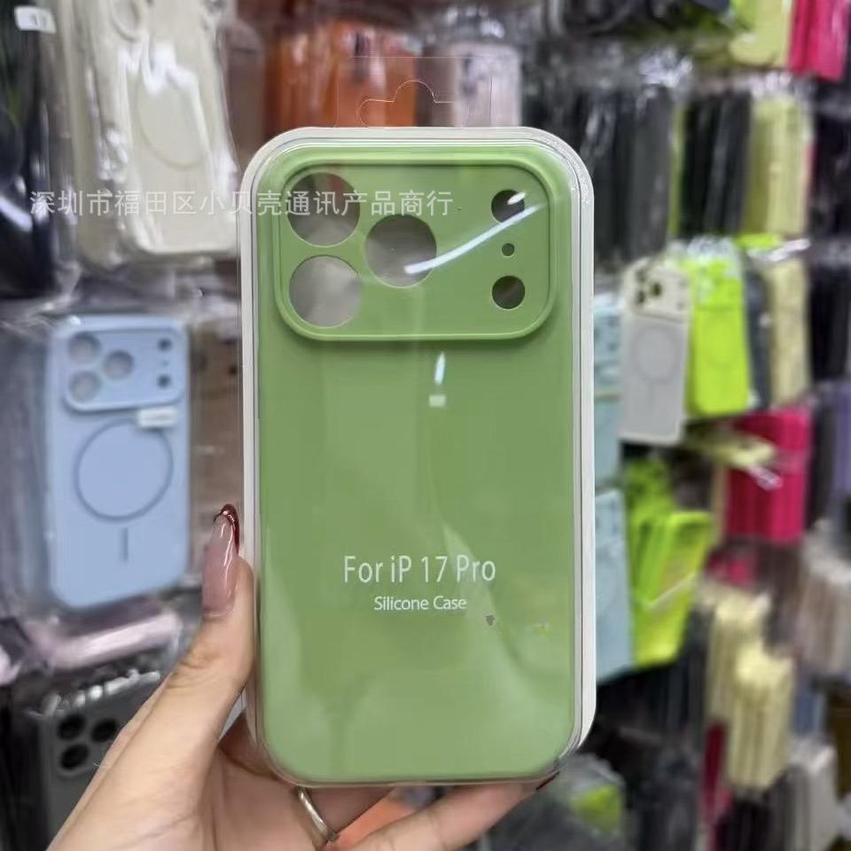 Luxury Liquid Silicone Original 1:1 Phone Case For iPhone Air 17 Pro Max 17 Pro 17 AI Camera Button Anti-drop Full-protect Cover