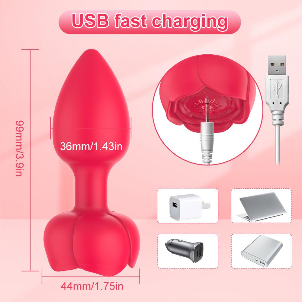 Remote Anal Vibrator Light-emitting Butt Plug Male Prostate Massager Stimulator Female Masturbator Sex Toy for Women for Gay
