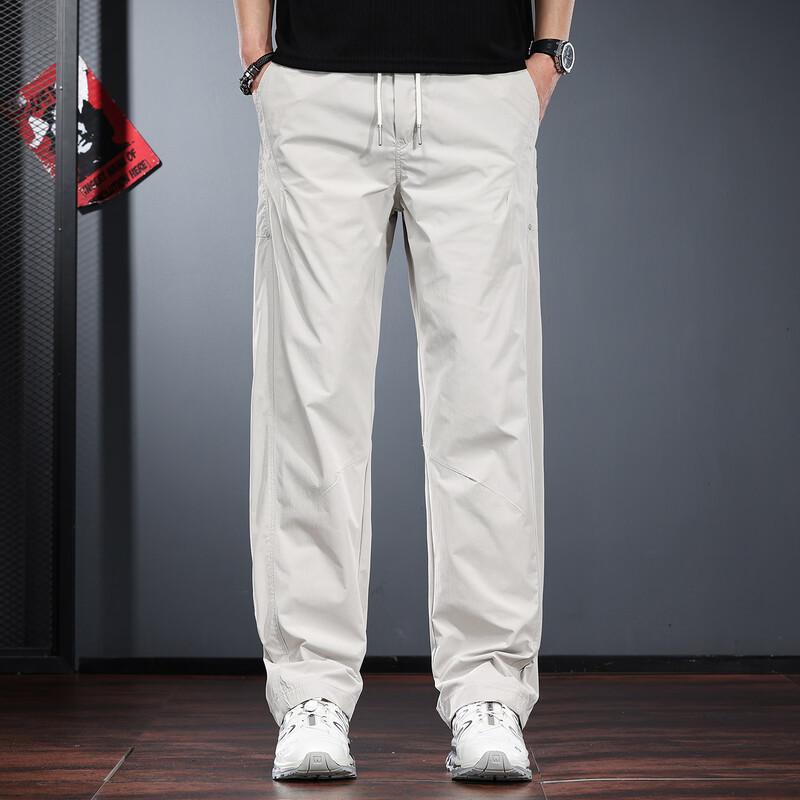 Jielunuo Men's Quick-Dry Straight-Leg Outdoor Casual Pants