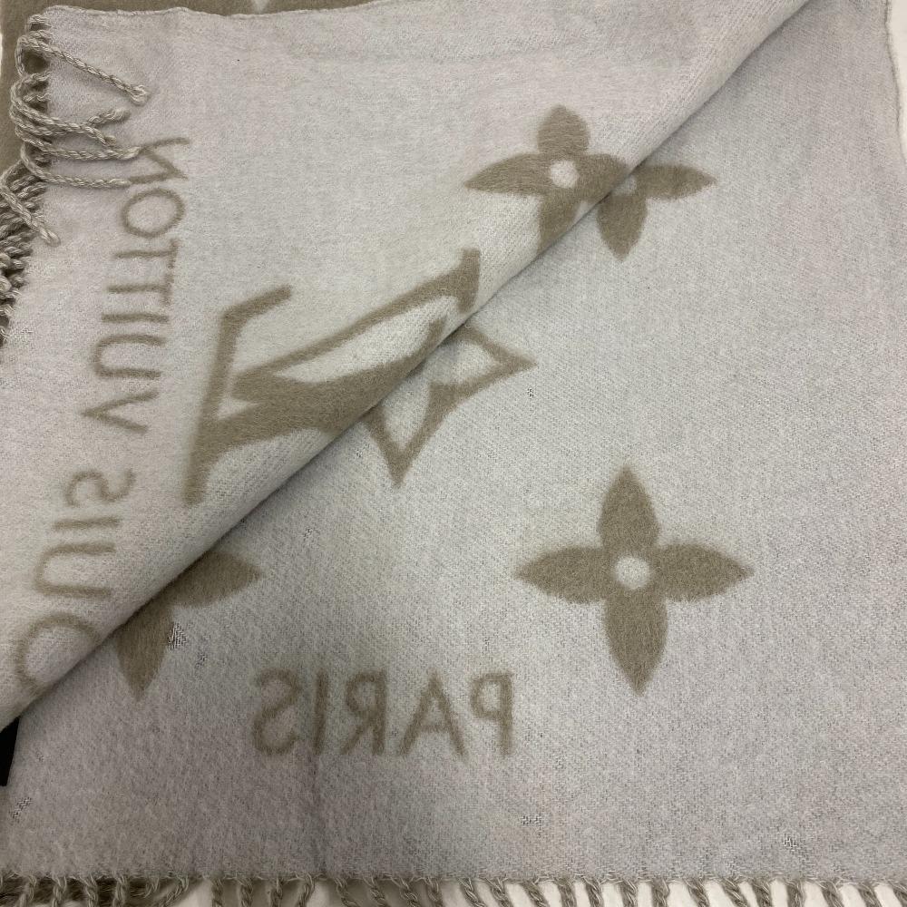 LOUIS VUITTON M70462 cashmere Escalp Scarf beige cashmere Used