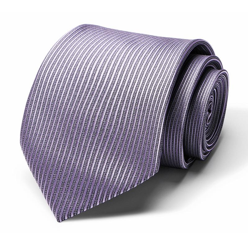 Tie Tie Polyester Silk Tie 8Cm Business Men'S Dress Wedding Studio Tie