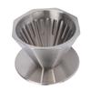 Pour Over Coffee Dripper 304 Stainless Steel Double Layer Octagonal Metal Cone Coffee Maker Filter for Home Travel  