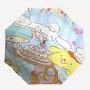 1pc Sanrio Characters Automatic Opening Umbrella with Heart-Shaped Print - Portable Folding Design, Iron Frame Outdoor Umbrella for Festivals, Travel,