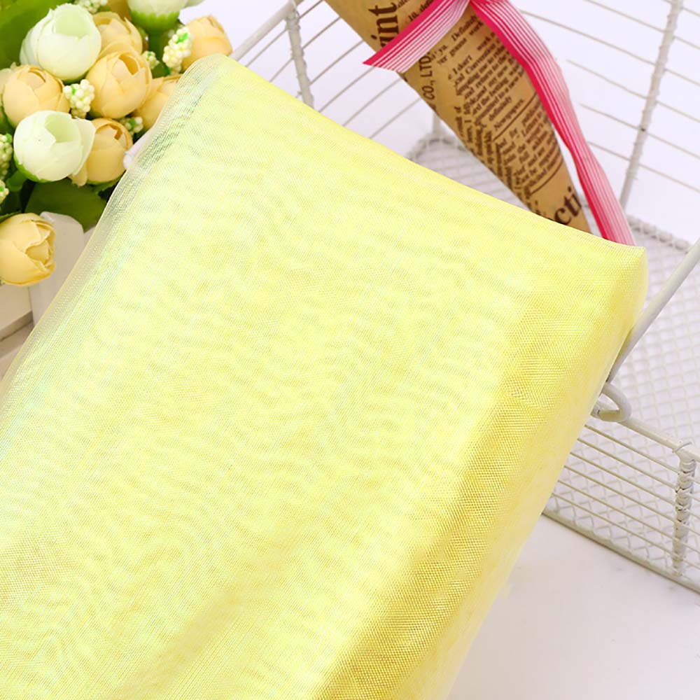 100X150CM Iridescent Tulle Tablecloth With Colorful Plain Yarn Bright Silky Fabric For Costumes Wedding Mermaid Birthday Party Decoration Supplies