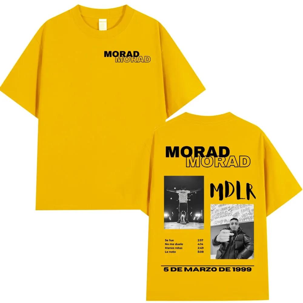 Rapper Morad MDLR Tour Album T Shirt Unisexs Unisex High Quality Cotton Tee Shirt Fashion Hip Hop Short Sleeve Tshirts Streetwear