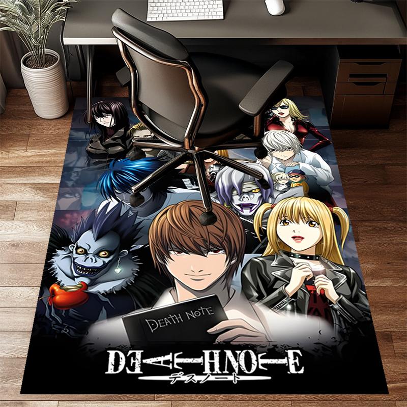 D-Death Note2Printed Area Rug Carpet for Bedroom Living Room Home Decor Rugs Mat Non Slip Mat Rug for Bedside