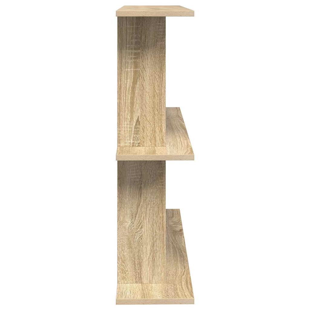 Wall Shelf Wall Mount Brown 80 x 20 x 75 cm Wood Based Material