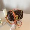 New Fashionable and High-end Contrasting Color Messenger Bag Portable Shoulder Messenger Trendy Women's Bag