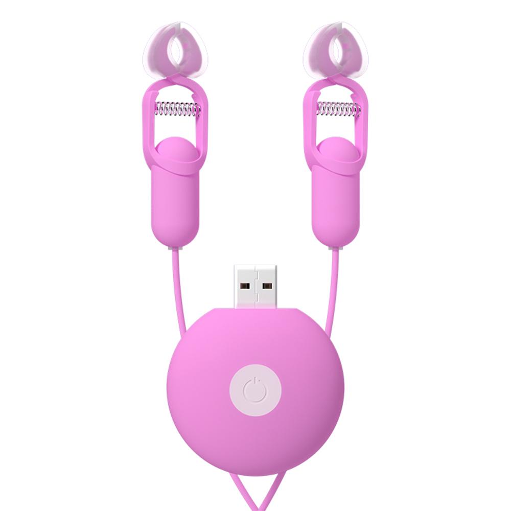 10 Speed Vibrating Nipple Clamp Vibrator for Women Breast Massage Fetish To Breast Labia Clip Stimulation Massager Bdsm Bondage