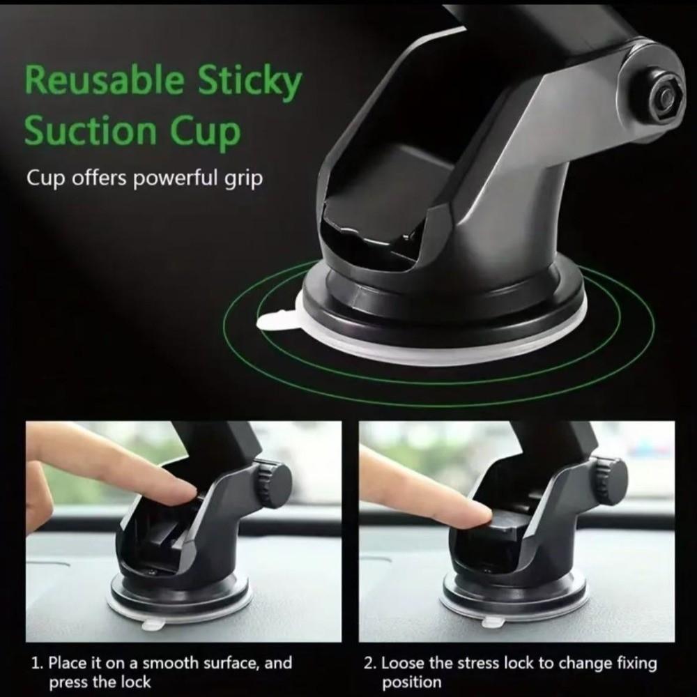 Retractable Arm Car Phone Holder Rotate Dashboard Bracket Mobile Phone Bracket Cell Phone Support