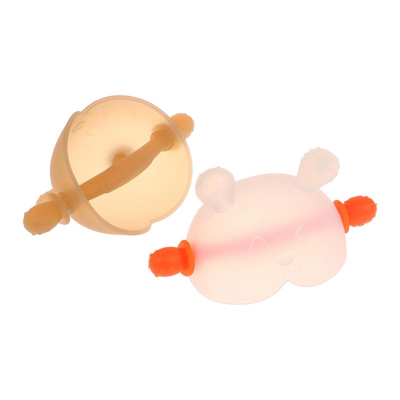 1 Set Kleinkind Beißring Baby Zahnungsgel Silikon Beißlöffel Lebensmittelecht Sicher zum Kochen und Einfrieren