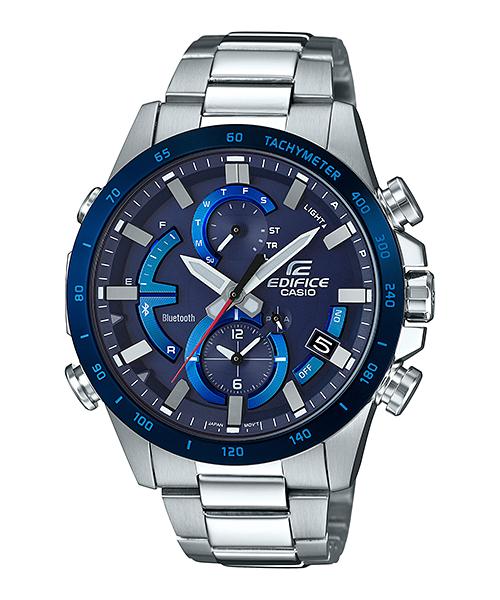 Casio Edifice Men s Stainless Steel 100M Water Resistant Quartz Watch EQB-900DB-2A синий
