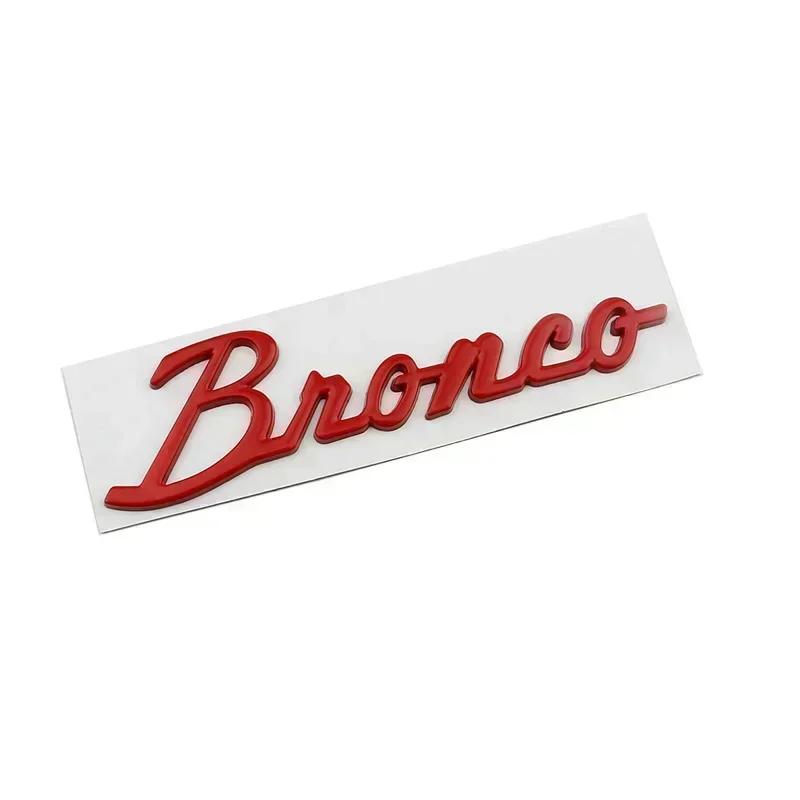 WBTI6 For Ford Bronco 2020 2021 2022 2023 Metal Fender Side Letter Badge Window Body Emblem Sticker Decoration Trim Accessory