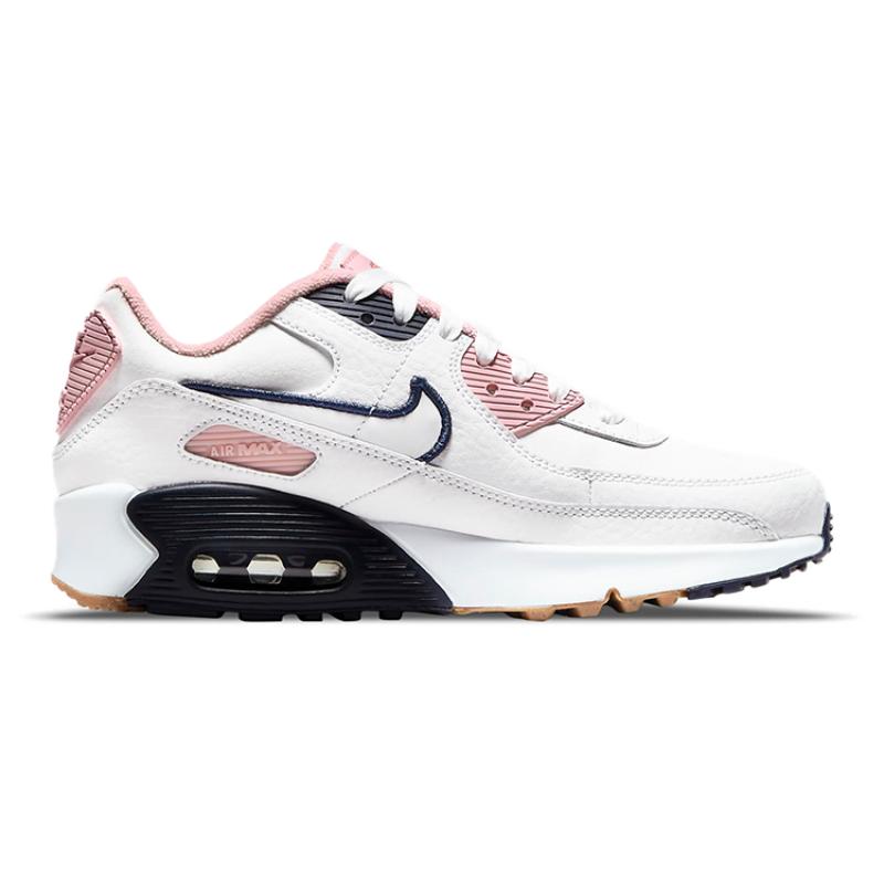 Nike Air Max 90 Leather SE 'White Pink Glaze' GS Sneakers DB0472-100