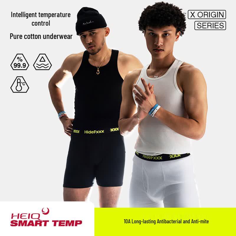 HIDEFXXX Men's Quick-Dry Anti-Chafe Boxer Briefs