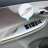 4PCS Car Door Window Switch Bezel Trim Window Glass Panel Armrest Lift Switch Button Cover for Toyota Corolla 2009-2013 -A08Q