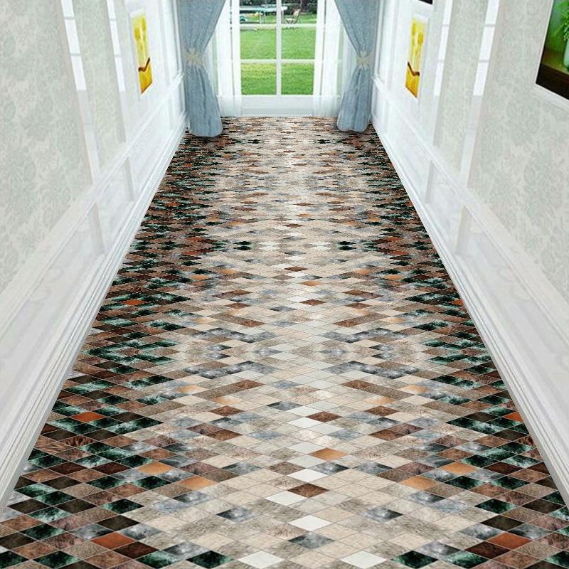 3D květinová a travnatá chodba Dlouhé koberce Lehký Luxusní Koberec do předsíně Protiskluzový běhoun Koberec Pastorační silniční rohožka na schodiště