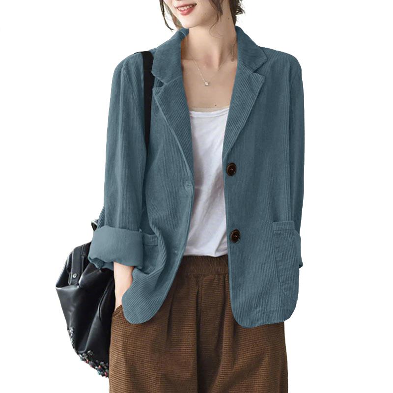 ZANZEA Women Casual Turn Down Collar Long Sleeve Thin Cardigan Tops