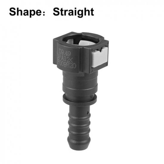 TWO  Fuel Line Quick Connect Straight Push-On Adapter Connector for 3/8 to 3/8