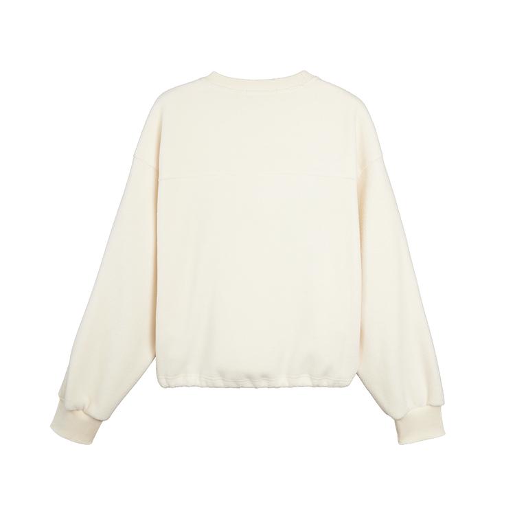 ELLE French Letter Embroidered Fashion Design Casual Loose Versatile Long Sleeve Sweatshirt Women sweatshirt EW53156