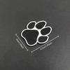 Car Foot Prints Sticker 2PCS - 3D Metal Paw Animal Badge Emblem, Bear Footprint Decals, Car Paw Stickers