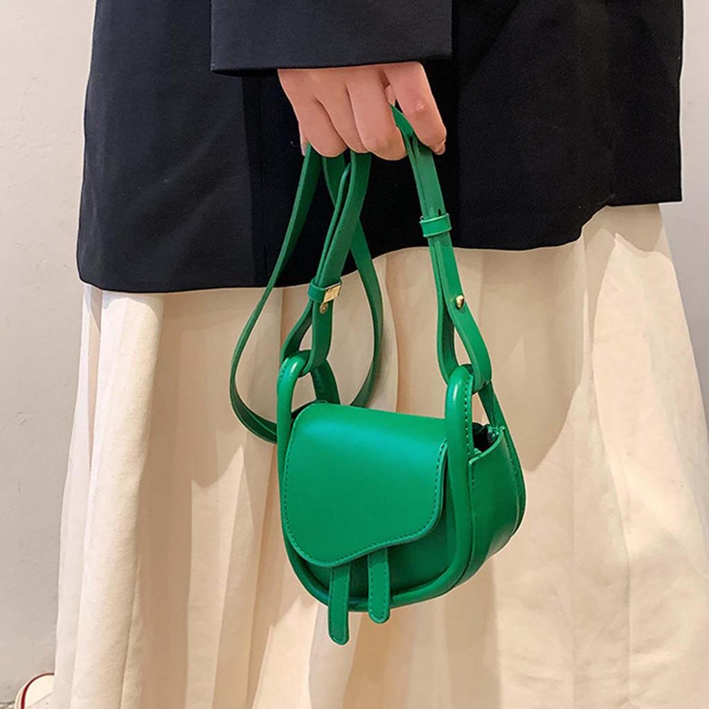 Female Woman Casual Shoulder Bag PU Leather for Shopping Dating, Commuting Green