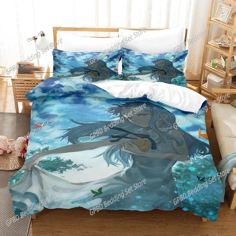 Anime Anohana Honma Meiko Beding Set Bedrom Soft Modern Bedspreads Comefortable Children Kids Soft Duvet Cover Comfortable Quilt Cover And Pilowcase