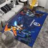 Overwatch Faction Printed Flannel Carpet, Anti-slip, Suitable for Bedroom, Living Room, and Children's Room Decoration