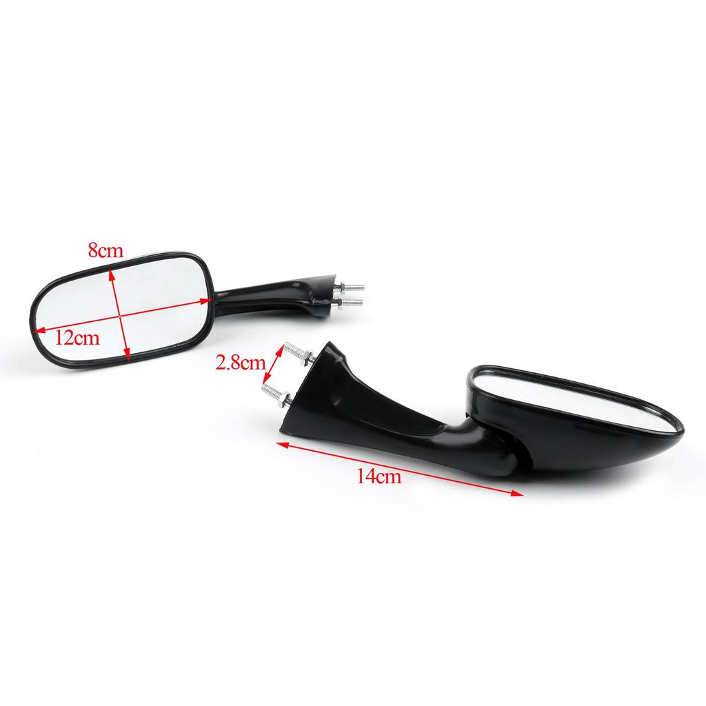 Rearview Side Mirrors Fit for Honda CBR250 1988-96 CBR400 VFR400 RVF400 87-1996