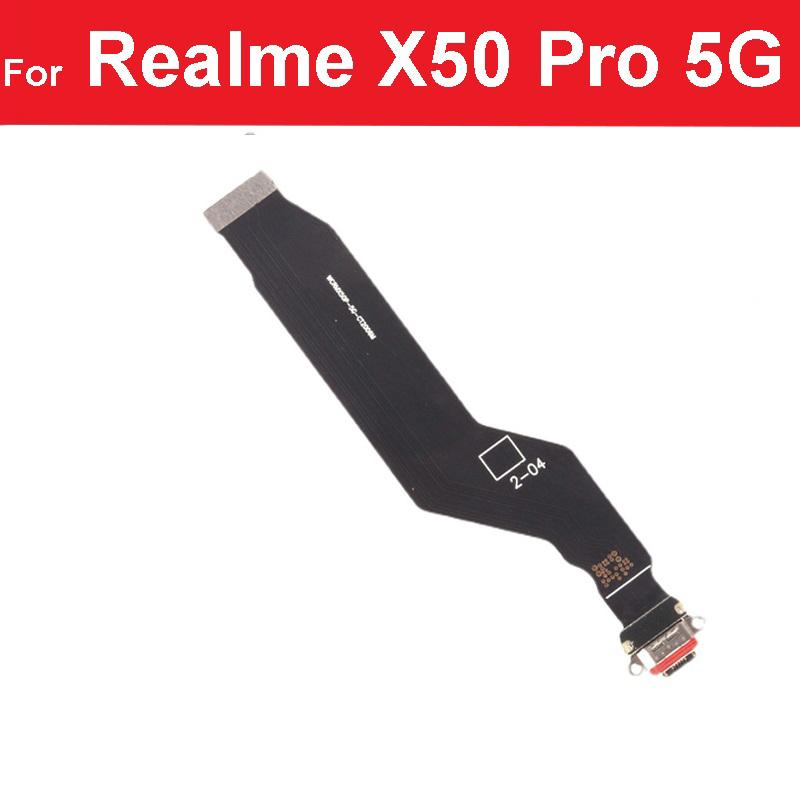 USB Charging Board Dock Flex Cable For Realme X50 Pro X7 Pro X3 X2 Pro X Lite XT X USB Charger Port Connector Ribbon Parts