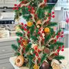 Artificial Berry Stem Pine Branches Christmas Ornaments Fake Flowers Holly Berries DIY Wreath Xmas Tree Party Decoration Gifts