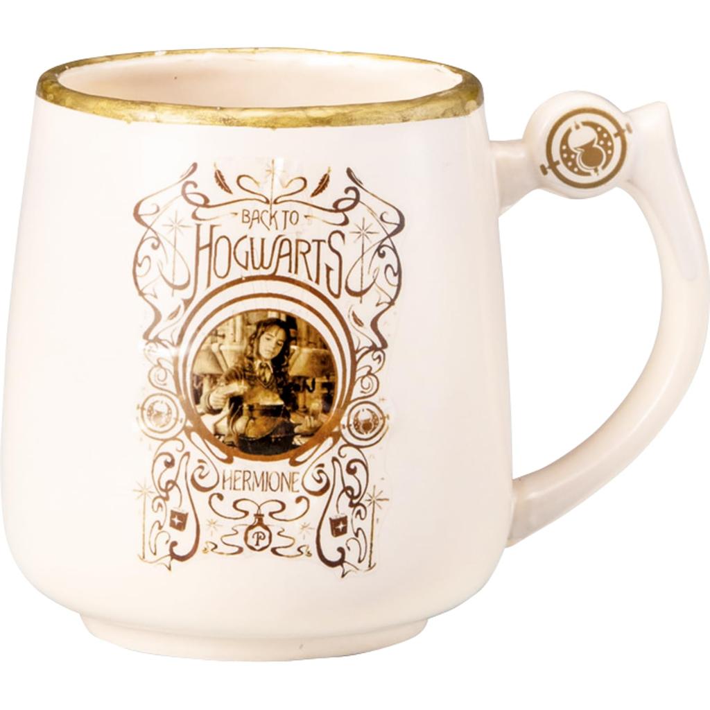 Harry Potter Time Turner Mug with Figure, Approx. 8 x 9 cm, 290ml, Wizarding World Merchandise, Gray, san4507