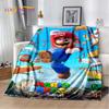 3D Retro M-Mario Cartoon Game Soft Plush Blanket,Flannel Blanket Throw Blanket for Living Room Bedroom Bed Sofa Picnic Kids Gift