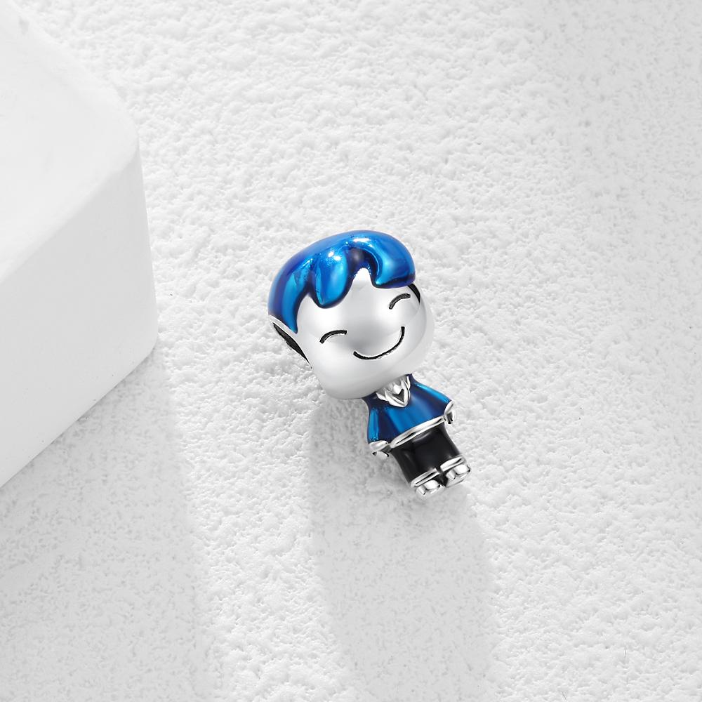 Copper Couple Wedding Boy Girl Character Bead Charms Pendant Fit Bracelet Necklace Women Diy Twinkle Jewelry Gift