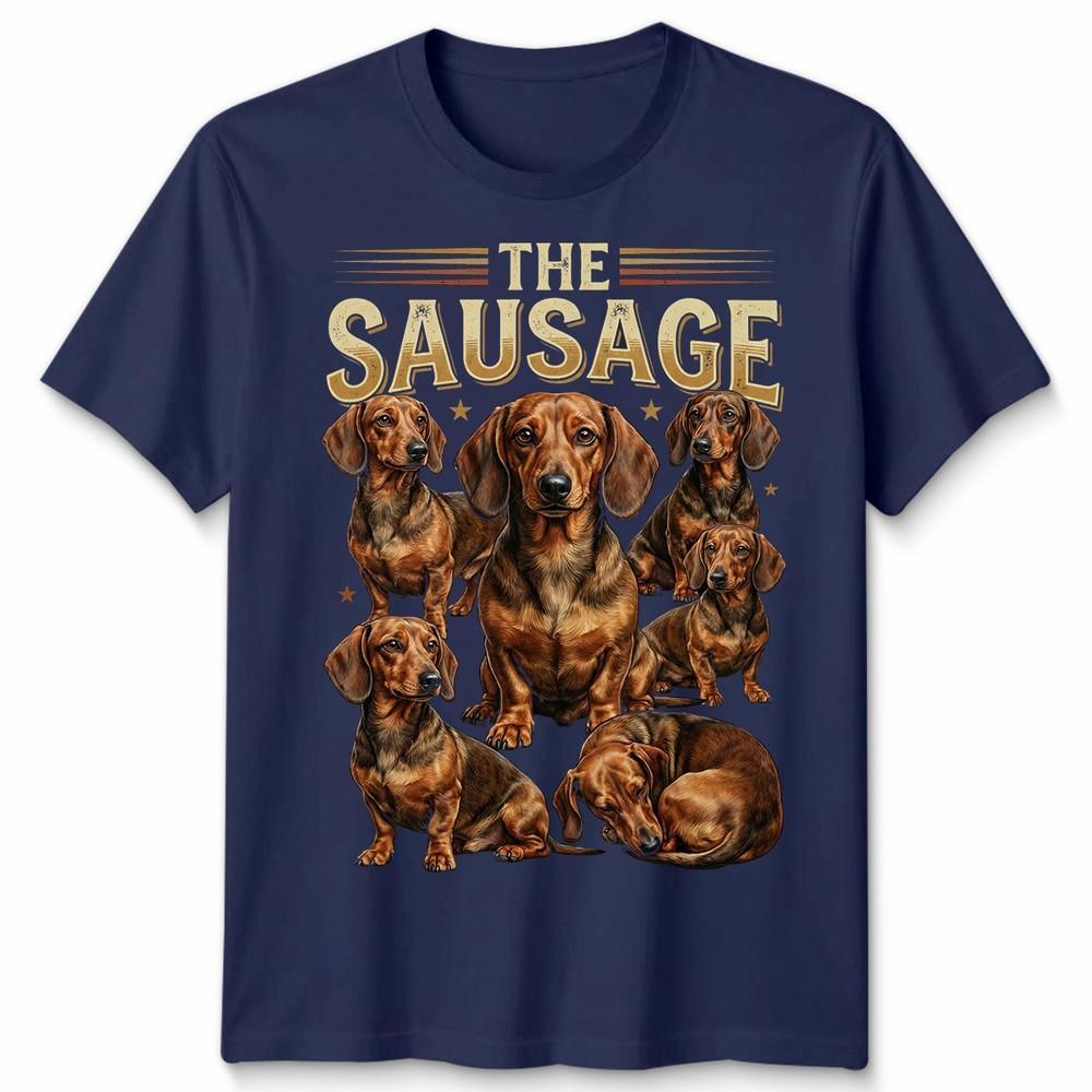 Dachshund Dog Unisexs Unisexs T Shirt Vintage 90s Retro Sausage Dog Pet Unisex Tee