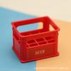 Japanese Bo11 Doll House Mini Simulation Beer Frame Beverage Basket Miniature Model Shooting Props Play House Toy
