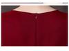 2024 Summer Wine Red High-End Mother of the Bride Dress for Festive Wedding Celebrations - Plus Size Available