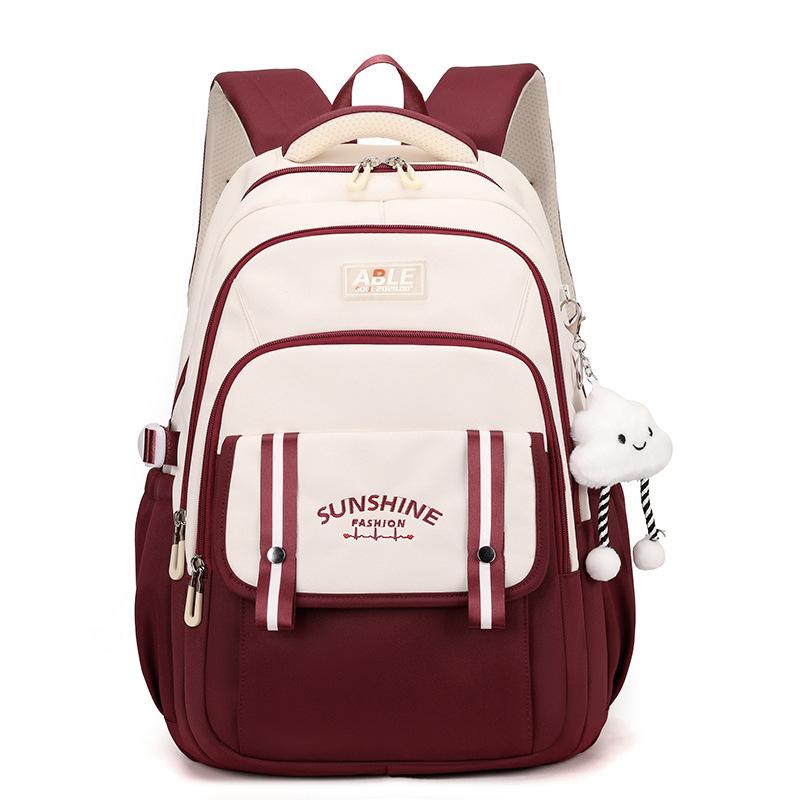 Junior High School Students' School Bags Versatile Ins Backpacks Niche Primary and Secondary School Students  Large Capacity of Girls