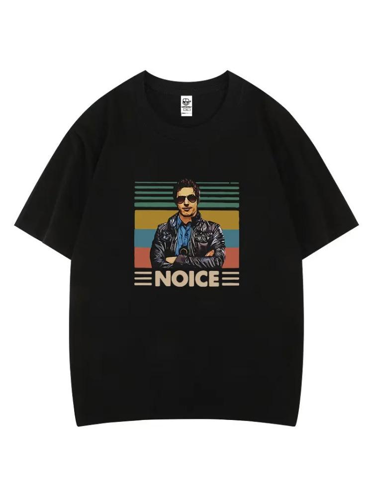 Jake Peralta Brooklyn 99 Noice T Shirt Novelty Breathable Camisetas Summer Short Sleeve Oneck for Men Clothing