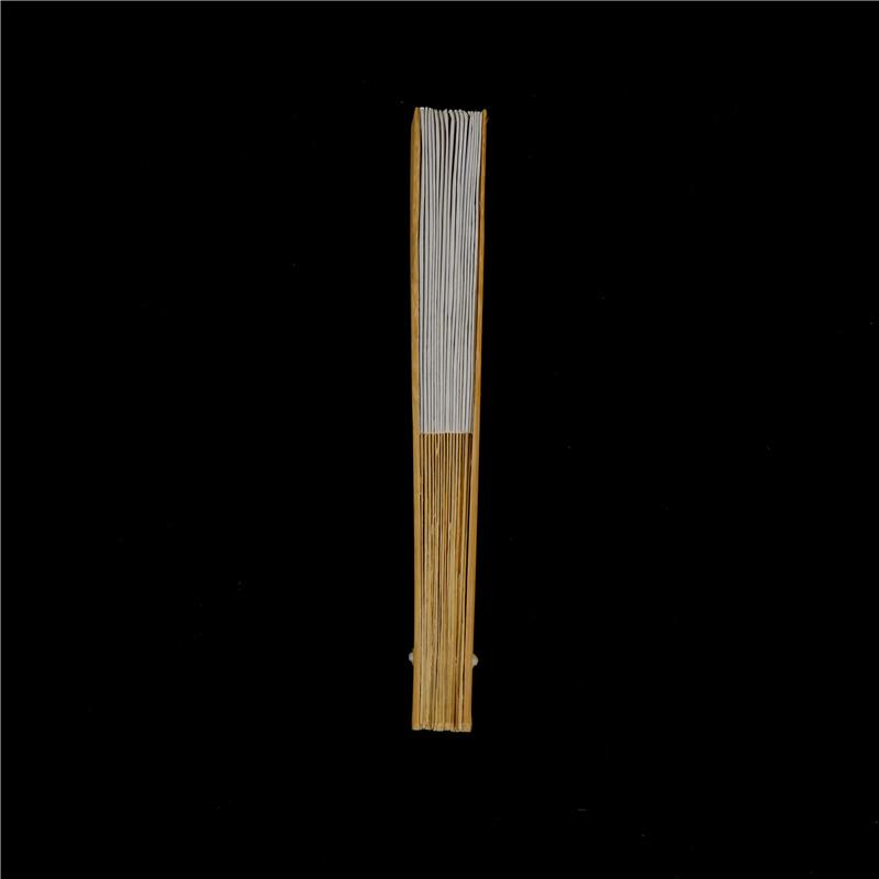 Practical Three Type Fan With Bamboo Handle Blank Paper Fan