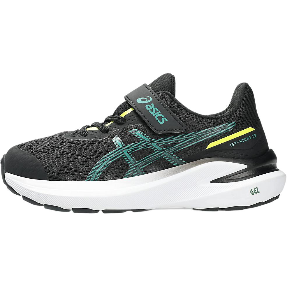Asics GT-1000 13 Cushioning Stability Lightweight Moisture-Wicking Outdoor Fitness Sports Running Shoes Kids Sneakers Black 1014A344-008
