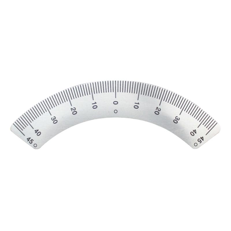 Small Protractor Milling Machine Part Angles Plate Scale Ruler 45 Degree Angles Ruler Measuring Gauging Tool Caliper