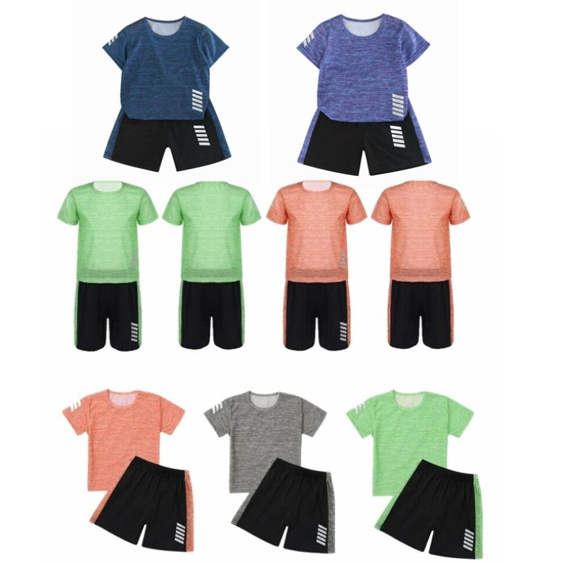 Cheap Children's Sports Clothing Set Boys Summer Outfits Sports Suit