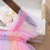 Rainbow Fairy Princess Dress with Puff Skirt and Spaghetti Straps