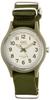 Citizen Analog Solar Water Resistant To 10 Nylon Green Q&Q Men's Watch, ATM, Strap, E05A-006VK,